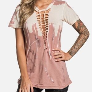 Affliction Cut-Out Women's Top
